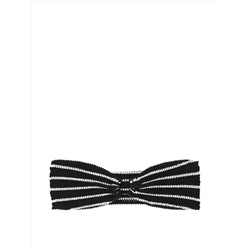 Crinkle Ring Bandeau Strapless Bikini Top