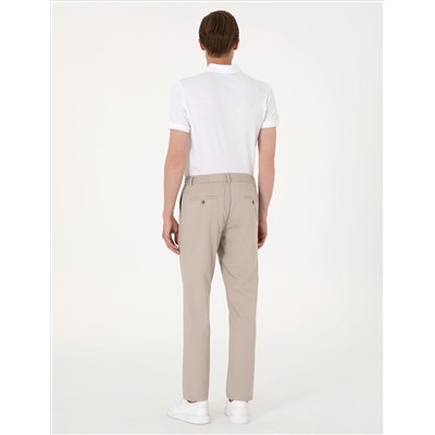 Bej Slim Fit Klasik Jogger Pantolon