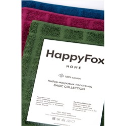 Набор махровых полотенец 3 шт Happy Fox Home