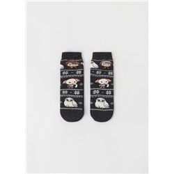 Stoppersocken mit weihnachtlichem Harry Potter-Motiv für Kinder