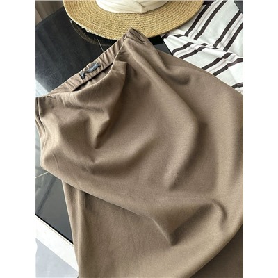 Женская юбка из смесового льна (2 цвета) МАНГ*О