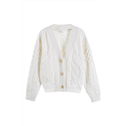 Cárdigan de lana Blanco