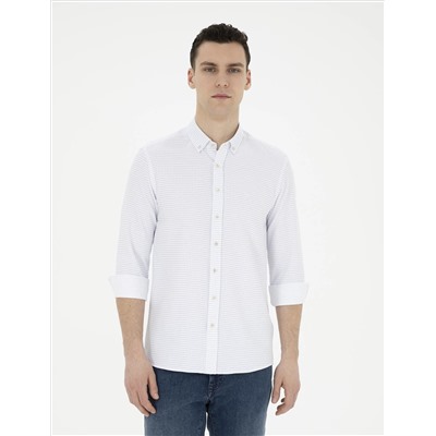 Saks Slim Fit Uzun Kollu Gömlek