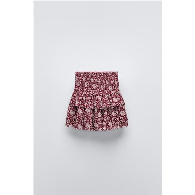 PRINTED TULLE SKIRT
