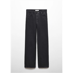 Jeans rectos efecto brillo