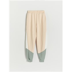 Jogger aus Jersey-Materialmix