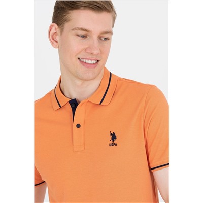 Erkek Kiremit Basic Polo Yaka Tişört