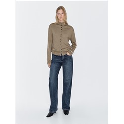 Cárdigan punto cuello perkins