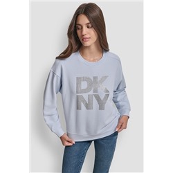 EMBELLISHED LOGO SWEATSHIRT
