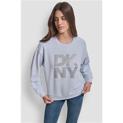 EMBELLISHED LOGO SWEATSHIRT