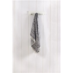 Denizli Concept Siyah Kilim Peştamal - %100 Pamuk Çift Yüz Jakarlı Plaj Havlusu