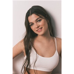 Sujetador top Seamless blanco floral