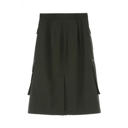Falda recta Caqui