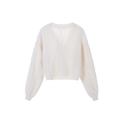 Cárdigan de lana Blanco