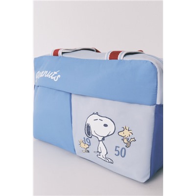 Neceser grande Snoopy azul estampado