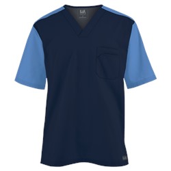Butter-Soft Scrubs by UA Men's Color Block V-Neck Top