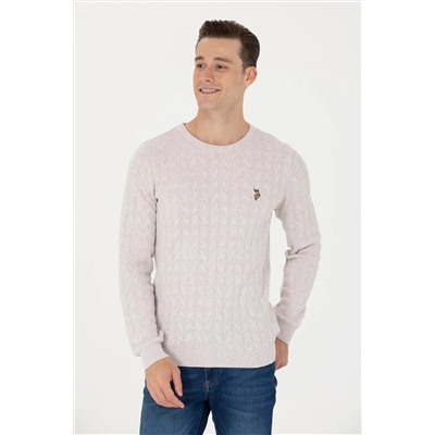 Erkek Taş Melanj Basic Kazak