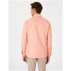 Mercan Oxford Slim Fit Kolay Ütülenebilir Gömlek