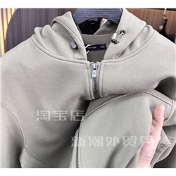 Мужской однотонный повседневный свитшот