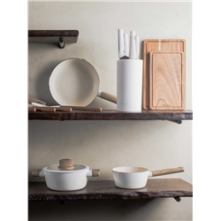 Сковорода, 24 см, с покрытием, алюминий, молочная, Palisander