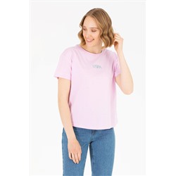 Kadın Manolya Bisiklet Yaka Tişört