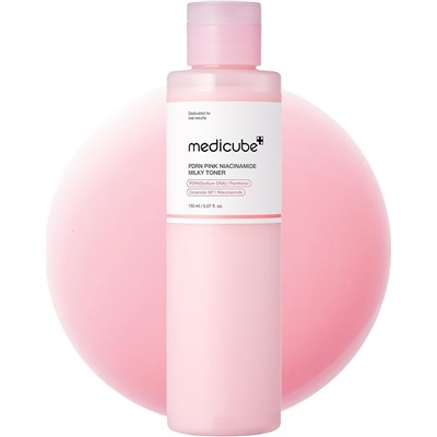 medicube PDRN Pink Niacinamide Milky Toner for Hydrating, Moisturizing, Soothing, Ceramide, Peptide, Glass Glow Skin, Korean Skincare | 150ml 5.07 fl. Oz.