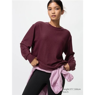 Soft Knit Fleece Crew Neck T-Shirt
