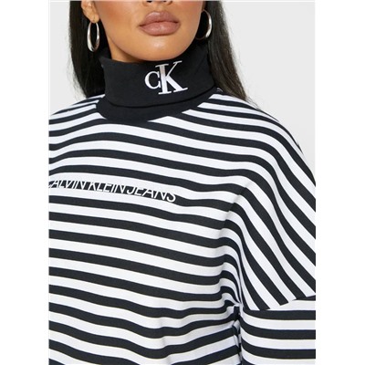 Женская свободная теплая толстовка с высоким воротником СК