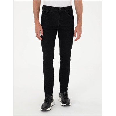 Siyah Slim Fit Jean Pantolon
