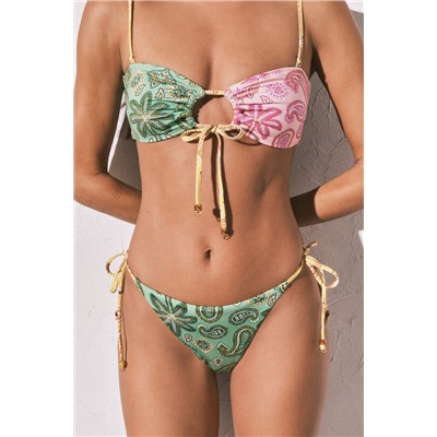 Braga bikini brasileña estampado multicolor