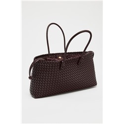 BRAIDED ELONGATED TOTE BAG