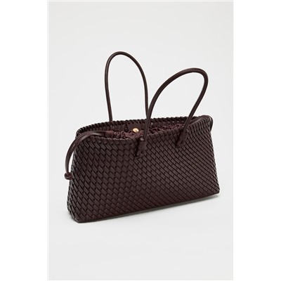BRAIDED ELONGATED TOTE BAG