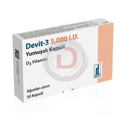 DEVIT-3 5.000 I.U. YUMUŞAK KAPSUL (50 KAPSUL)