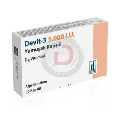 DEVIT-3 5.000 I.U. YUMUŞAK KAPSUL (50 KAPSUL)