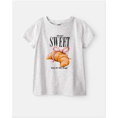 Kid Cotton Candy Short-Sleeve Graphic Tee - Ivory