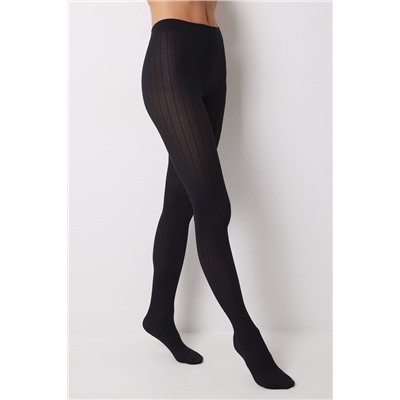 Panty textura negro