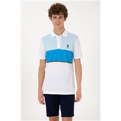Erkek Regular Fit Polo Yaka Turkuaz Tişört