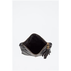Bandolera de piel Negro