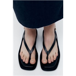 SANDALIA PIEL FLATFORM