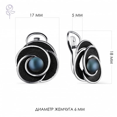 Серьги серебро 52857S2B