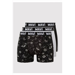 Mavi 3lü Baskılı Boxer 0911219-900