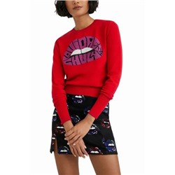 Jersey punto fino labios