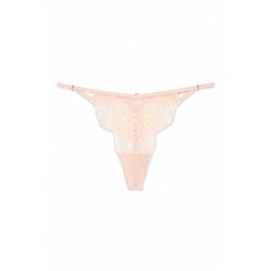 Tanga encaje lurex rosa
