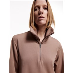 PREMIUM Kleid mit hohem Stehkragen