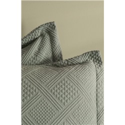 Triangle King Size %100 Pamuk Yatak Örtüsü - Haki