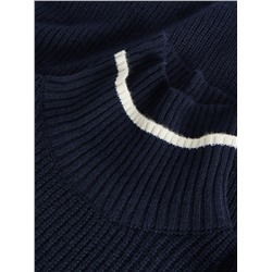 Свитер унисекс с высоким воротником из смесовой шерсти