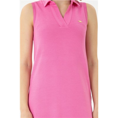 Kadın Pembe Örme Elbise