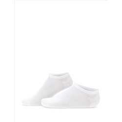 Erkek Bambu Karışımlı 3'lü Paket Beyaz Patik Basic Çorap