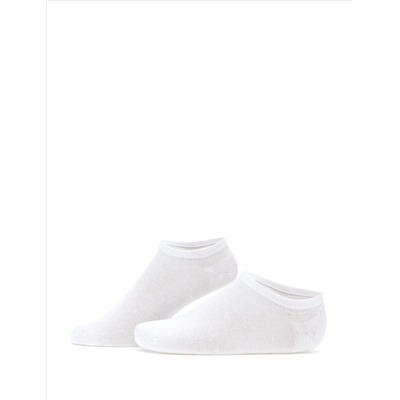 Erkek Bambu Karışımlı 3'lü Paket Beyaz Patik Basic Çorap