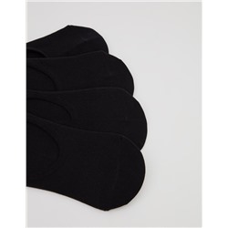 4 Pairs of Sports' Footies Pack, Women, White